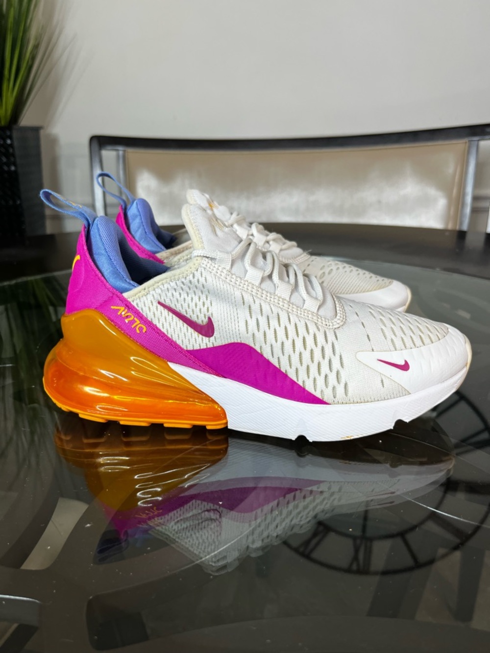 Shoes yellow white